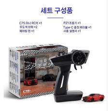 미니 리모컨 자동차 서킷 RC카 경주장 플라잉 드 퍼플 드리프트 플랫 터보레이싱 입문용 고속, 7. C75 레드 헬캣