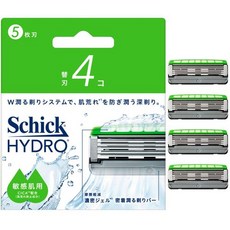 Schick 시크 하이드로 민감 피부 교체 칼날 4 코