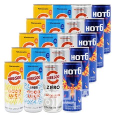 [한번에먹자] 비타민음료수 4종 혼합 / 비타500+비타500스파클링+비타500제로스파클링+핫식스, 20개입, 240ml