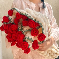 秋冬保暖玫瑰花束毯子, 直徑65cm, 1個
