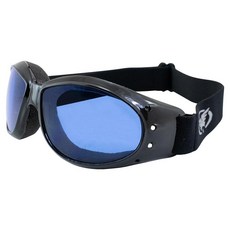 Global Vision Eliminator 더트 바이크 오토바이 고글 블랙 프레임 블루 렌즈, Global Vision Eliminator 더트 바이