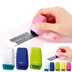 플러스 미니롤러스탬프 케시퐁 IS-520CM 화이트 - 개 1개입 택배라벨 택배송장