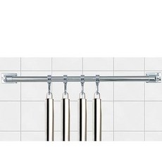 주방정리 벽걸이걸이 스텐주방걸이 소 다용도 수납 벽행거 스텐행거