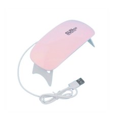 OW 젤네일 램프 핑크 경화기 큐어링 휴대용 라이트 셀프 LED, 1개, UV/LED 겸용