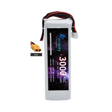 3S 11.1V 리튬폴리머 배터리 45C60C 1500mAh T Deans XT60 플러그 포함 RC 자동차 비행기 보트용, 01 3000 45C XT60