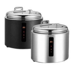 수프 보온기 워머 중탕기 음식 푸드 국 죽 냄비, 1개, 스마트 수동 10L 화이트