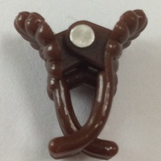 【型號 : 蘭花夾-小2】【500支裝】番茄夾、苦瓜夾、蘭花夾、太陽花夾、果梗夾 (台灣製造)【惠欣商行】, 咖啡色, 1個