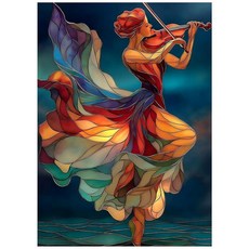 성인용 불가능한 퍼즐 1000피스 PICKFORU 춤추는 소녀 다채로운 다이아몬드 테마 퍼즐 우아한 레이디 무지개 그라데이션 미학 아트 직소 퍼즐 성인을 위한 어려운 도, 성인용 불가능한 퍼즐 1000피스, PICKFORU 춤