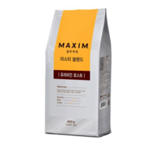 동서 원두커피 유러피안 로스트, 홀빈(분쇄안함), 400g, 1개