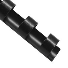 Marvexi 100Pcs 플라스틱 나선형 바인딩 코일 10mm 3/8인치 직경 블랙 21링 바인딩 빗 글자 / 학생 및 동료용 플라스틱, 6mm(1/4 )