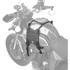 라이노워크 모터사이클 탱크백범퍼백 유니버설 새들백 장착 베이스, Black, Fuel tank double