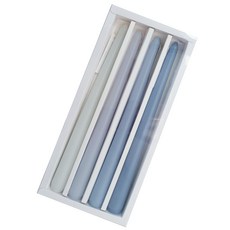 4 (Blue) 개 수제 촛불 테이퍼 촛불 소이 왁스 아로마 촛불 향기 촛불 촛불