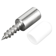 아띠꼴로 안떨어지네 유리 선반 다보 고정 지지대 피스 50개1세트, 메탈화이트, 1세트