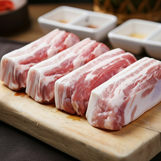 [프리미엄등급] 고소한 풍미 살아있는 보쌈용 돈삼겹살, 1개, 500g