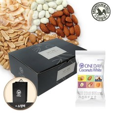 산과들에 하루견과 원데이코코너츠화이트 50입 선물세트 쇼핑백, 1