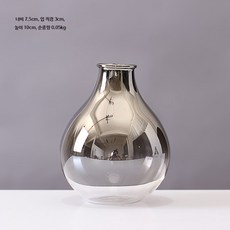 모던 실버 유리 미니 화병 북유럽 거실 식탁, 1_LB555-10Yc 니켈 크롬