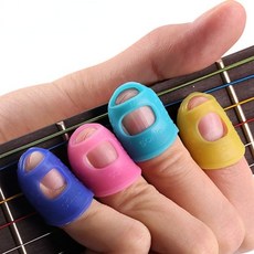 4pcs/set Silicone Non-slip Finger Guards Guitar Fingertip Protector Cover for Ukulele, 1개