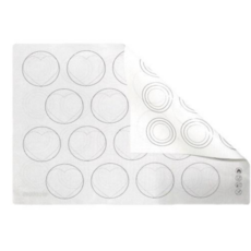 베이킹두 마카롱 도안패드 원형 18구 오븐용 양면 시트, 1개