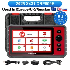 [클리어런스 세일] LAUNCH CRP909E 엘리트 풀 시스템 OBD2 스캐너 OE급 자동차 진단 스캔 도구 28가지 이상, 02 EU UK RU version, 01 China Mainland