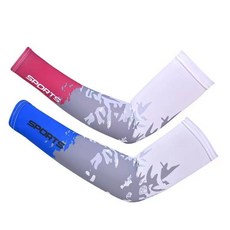 夏季男女冰袖防曬袖套防紫外線冰爽薄加長款套袖開車護手臂套, 1個, 森林款綠色,L