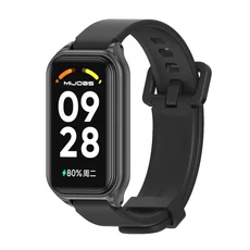 레드미 스마트 밴드 2 3 용 스트랩 실리콘 팔찌 교체 액세서리 방수 시계, for Redmi Band 3, Black