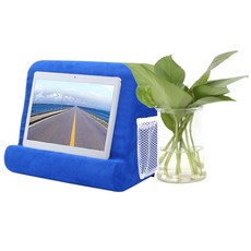 멀티 앵글 소프트 베개 스탠드 홀더 레이지 랩 스탠드 휴대폰 태블릿 e리더 책 잡지 브래킷 다기능 홀더, 01 CHINA, 01 blue, 1개