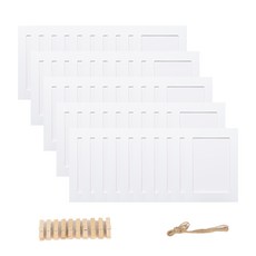 이에스지랩 종이액자 5x7 사진 페이퍼 프레임 가랜드, 화이트