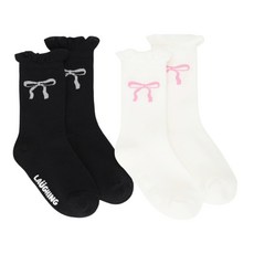 [AK플라자] [래핑차일드] 리본 롱레귤러삭스