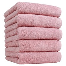 송월타월 코어 플레인 180g 40수 코마사, 인디핑크, 5개