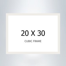 꿈꾸는세상 보석십자수 20x30cm 패브릭 액자, 슬림 우드화이트, 1개, 플라스틱