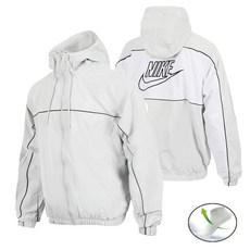 나이키 바람막이 윈드러너 아웃도어 클럽 후드 재킷 블랙 (AI선정 양말 증정)