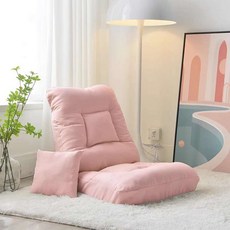 와이투 1인용 빈백쇼파 좌식소파 모찌 쿠션 거실 소프트 대형 낮은 의자, 핑크