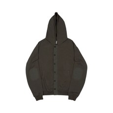 브랜드정품 더콜디스트모먼트 THE COLDEST MOMENT TCM check elbow patch hooded zip-up (khaki brown) 287712