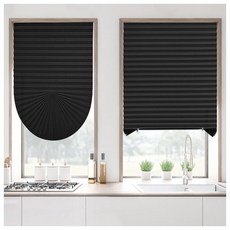 무드랩 붙이는 셀프 블라인드(90x240cm) 일반형 블랙 집꾸미기 간편설치 거실인테리어