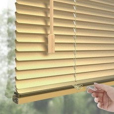 늘다온 무타공 블라인드 알루미늄 손잡이로 내리는 조절 당김 막대 스틱 커튼