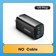 ASOMETECH GaN USB 유형 C 충전기 65W 45W PPS PD QC4.0 Macbook 노트북 IPAD 태블릿 iPhone 16 Samsung S2, 02 US Plug