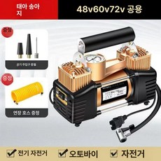 공기주입기 에어게이지 노즐 에어펌프 압축기 밸브, 표준 모델 - 더블 실린더 + 연장 튜브, 1개