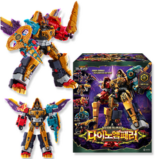 미니특공대 최강공룡 시즌7 다이노엠페러 변신로봇, 혼합색상, 1개