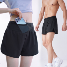 運動短褲 夏季薄款速幹彈力跑步訓練男士三分褲