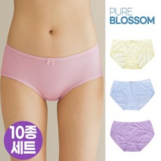 [퓨어블라썸][10종세트] 에코 코튼 면 팬티/빅사이즈