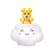 浴室 溫泉 寶寶玩具 會下雨雲朵長頸鹿, 1個, 長頸鹿