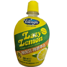 레이지 레몬주스 레몬즙, 200ml, 4개