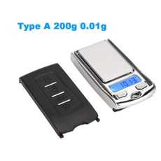 超低價！1 件裝便攜式迷你數字袖珍秤 100 克 0.01 克 適用於黃金首飾克平衡重量汽車鑰匙電子秤, 200g/0.01, 1個