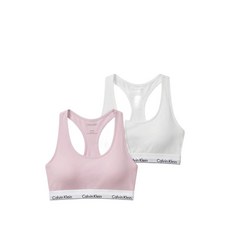 캘빈클라인 로고 웨이스트밴드 브라 2팩 세트