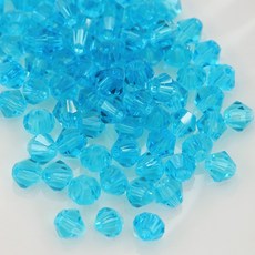 크리스탈 비즈 주판알 4mm 투명 유리 마름모 비즈공예재료, 1세트, A6004