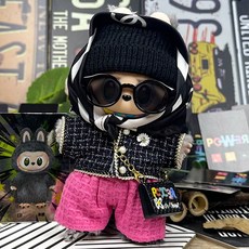 라부부 지드래곤 GD 인형옷 1~3세대 모음전(15cm~17cm/인형미포함)/팝마트 의상 악세서리 꾸미기 키링, 01.GD 공항패션1, 1개