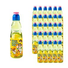 하타라무네 크레용신짱 파인애플향 라무네 탄산음료, 200ml, 30개
