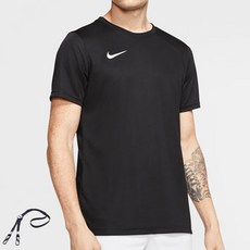 NIKE LOGO印花短袖排汗運動上衣 黑色+扣環掛繩