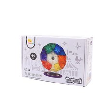 ScienceBaby 摩天輪磁力片建築玩具，兒童益智積木玩具，激發創造力，安全無毒材質, 1個, 摩天輪, 彩色