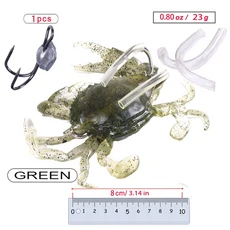 1pcs 9.5 Cm/23g 튼튼한 낚시 루어 VIB Rattlin 후크 낚시 싱킹 진동 Rattlin 후크 미끼 연필 낚시 루어, 06 1pcs Green 23g 8cm
